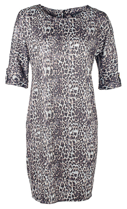 Платье женское леопардовое 250420