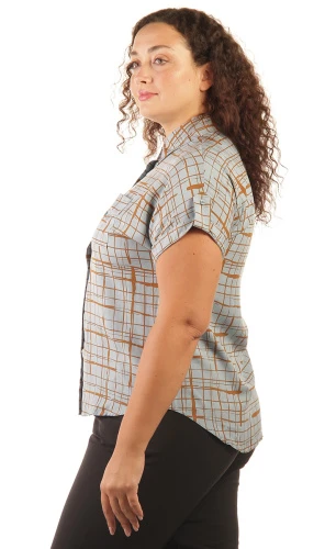 Рубашка женская с коротким рукавом 253784 фото 2