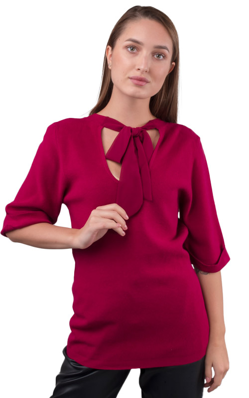 Джемпер женский с бантом 252474