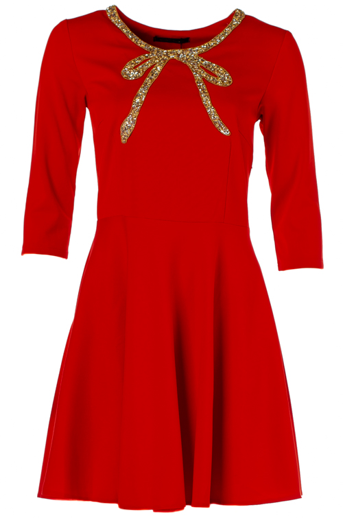 Платье женское со стразами 248334