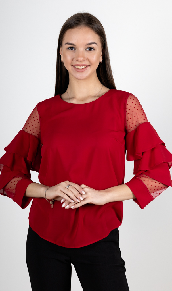 Блузка женская с воланами 253021