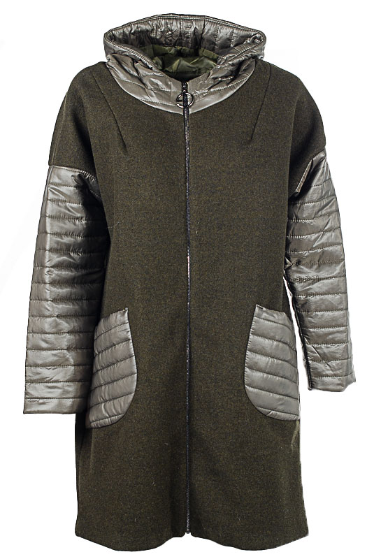 Пальто женское комбинированное 250188