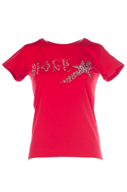 Футболка женская со стразами 2297549