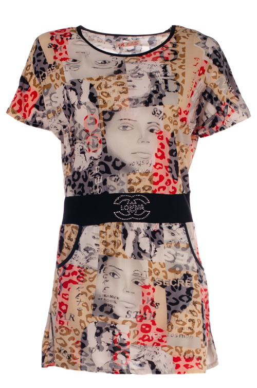 Туника женская с принтом 2301003