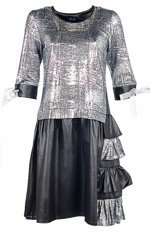 Платье женское комбинированное 250139
