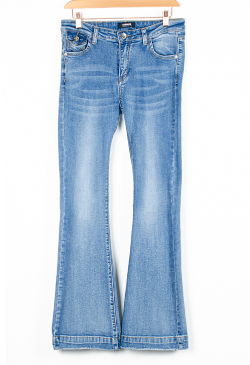 Джинсы женские клёш 249136