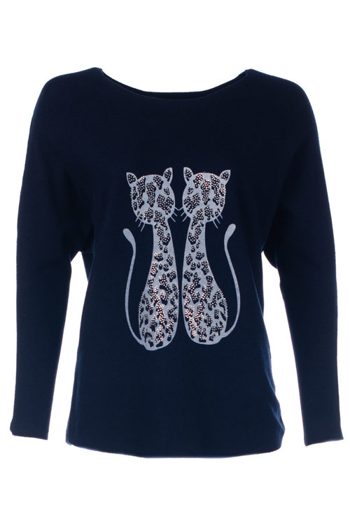 Джемпер со стразами 2300755