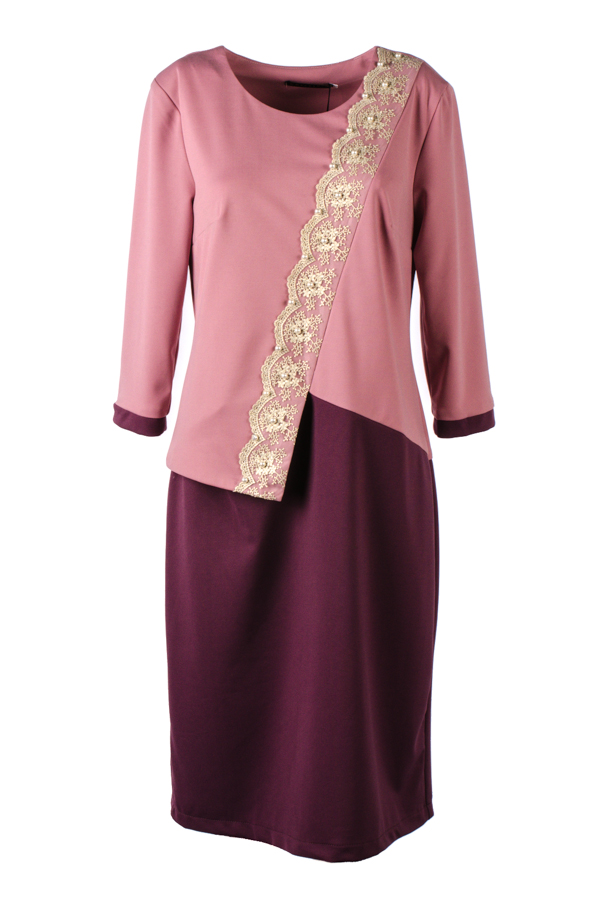Платье женское с бусинами 8037