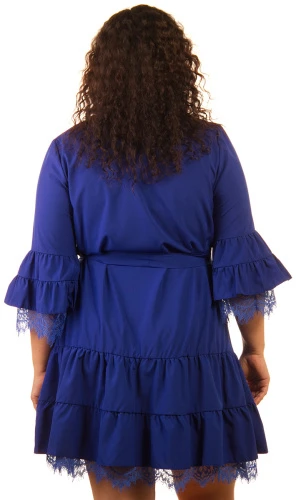 Платье женское ярусное с кружевом 253343 фото 2