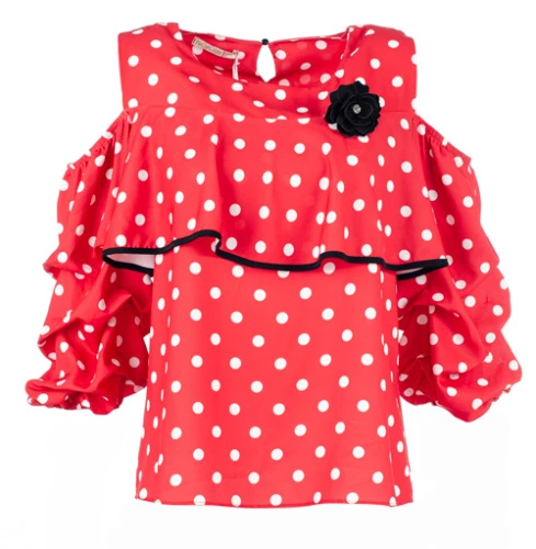 Блузка женская в горох 249517