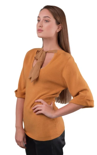 Джемпер женский с бантом 252474 фото 2