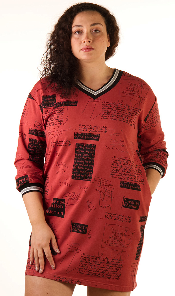 Туника женская с принтом 253281