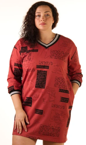 Туника женская с принтом 253281