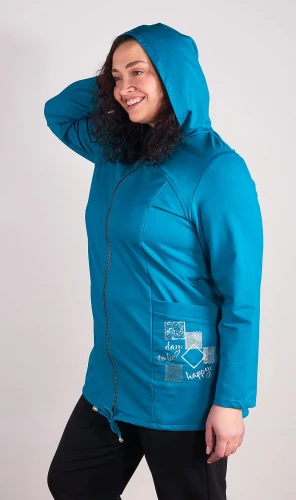 Кофта женская спортивная на молнии 251897 фото 4