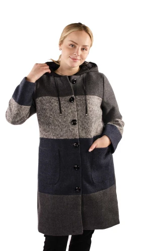 Пальто женское с капюшоном 251836 фото 2