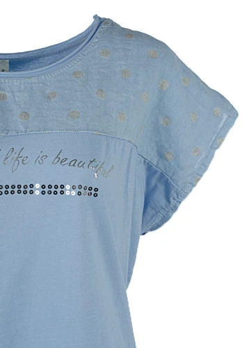 Футболка женская в горох 251200 фото 3