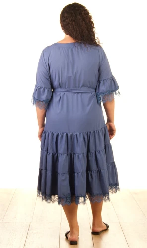 Платье женское макси с кружевом 253342 фото 2