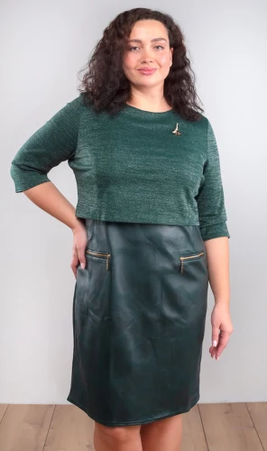 Платье женское комбинированное 252835 фото 2