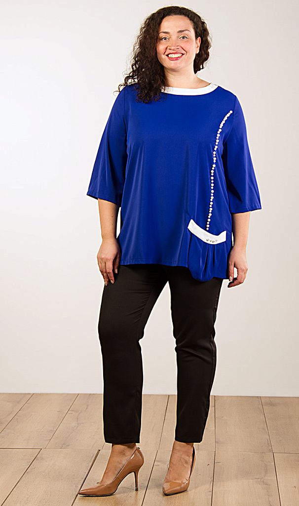 Костюм брючный с бусинами 253040