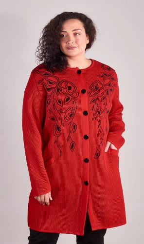 Кардиган женский вязаный на пуговицах 253007