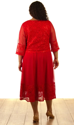 Платье женское гипюровое с пайетками 253273 фото 2