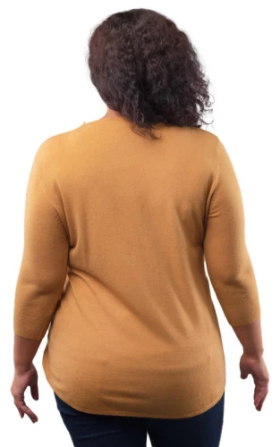 Джемпер женский на молнии рукав 3/4 252481 фото 3