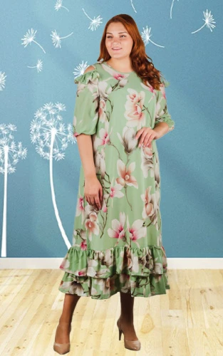 Платье женское с открытыми плечами 252207 фото 2