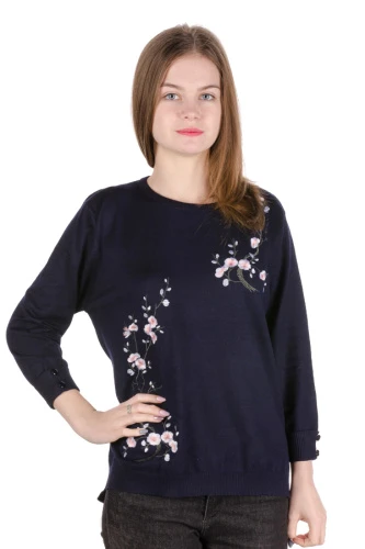 Джемпер женский с вышивкой 4810