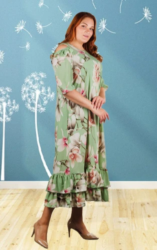 Платье женское с открытыми плечами 252207 фото 3