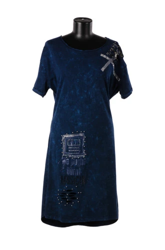 Платье женское со стразами 6290