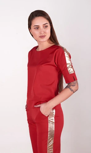 Костюм женский брючный с лампасами 252953 фото 2