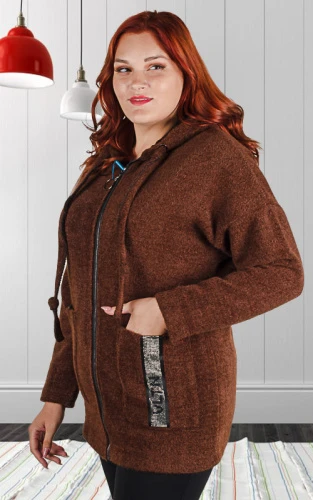 Кардиган женский с капюшоном 251762 фото 3
